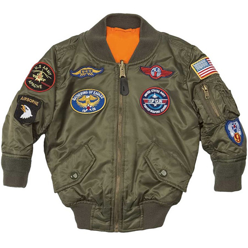 Alpha Kids MA-1 Patches Jacket