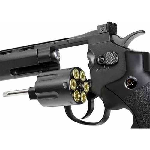 6 Grey CO2 Airsoft Revolver - US Version