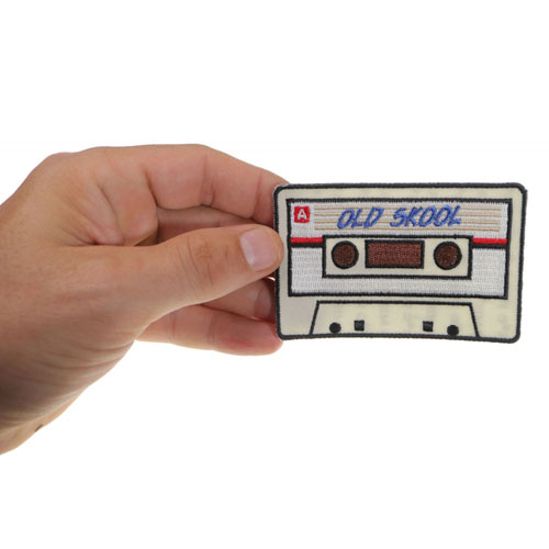 Old Skool Radio Cassette Embroidered Patch