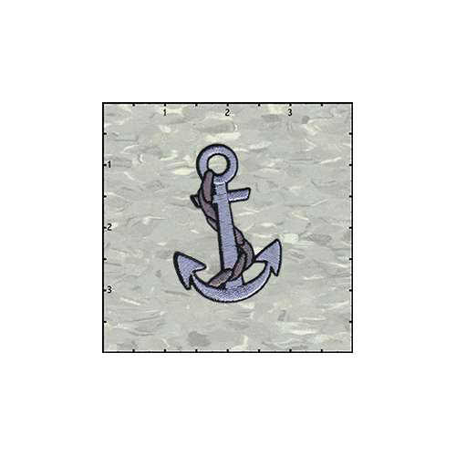 Anchor in Silver Left Patch