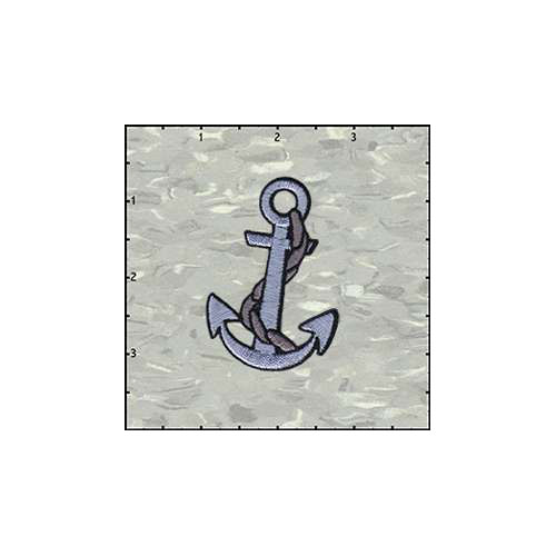 Anchor in Silver Right Patch