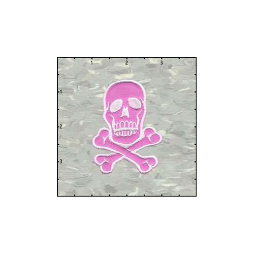 Skull Classic 2.75 Inches White on Purple Light Patch