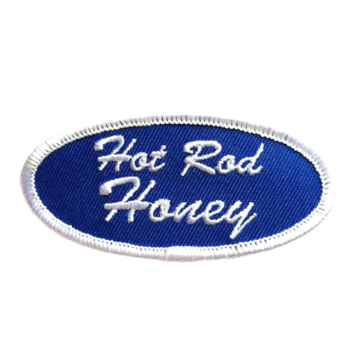 Fuzzy Dude Hot Rod Honey Name Tag Patch