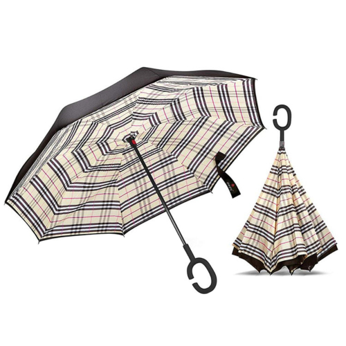 Inverted C-Shaped Handle Umbrella