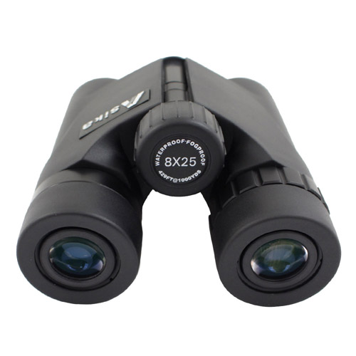 8x25 Black Waterproof Binoculars