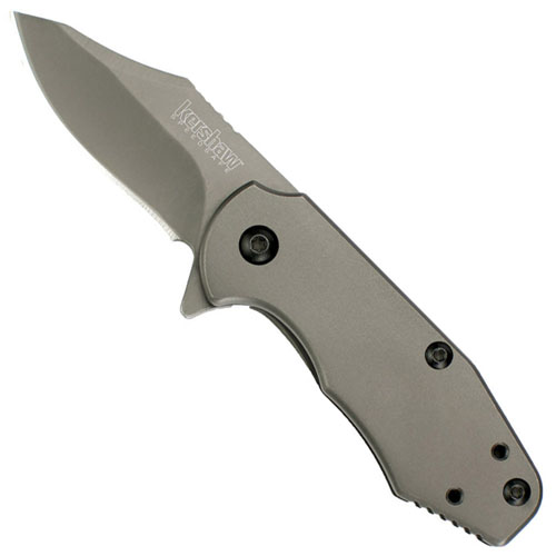 Ember 410 Stainless Steel Handle Folding Knife