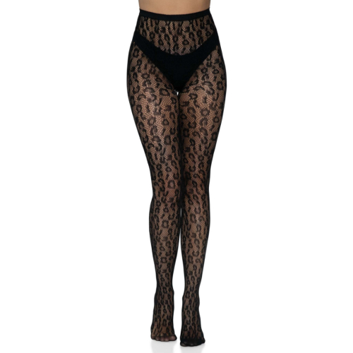 Leopard Net Tights