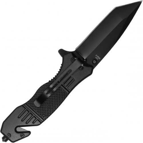 Explore the Neptune Tanto Steel Folding Pocket Knife in sleek black. Durable, versatile, and perfect for everyday carry or outdoor adventures.