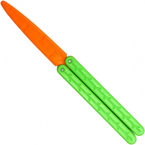 Master tricks with the Neptune Carrot Butterfly Trainer made of durable plastic. Ideal for honing skills without the risk of injury.