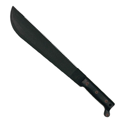 CT2 12 Inch Traditional Sawback Machete Bulk Pkg