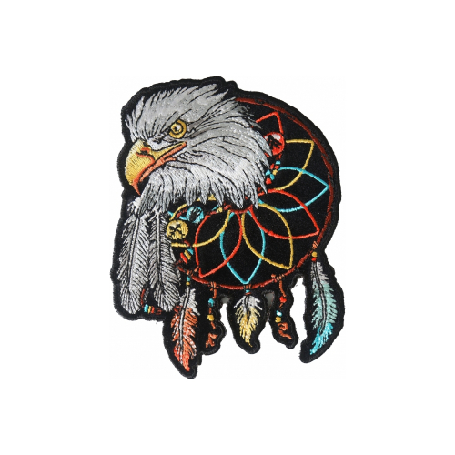 Cheap Place Eagle Feathers Dreamcatcher Native Shaman Patch