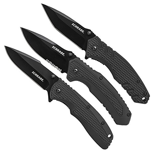 Schrade SCP17-35CP 3 Piece Folding Knife Set