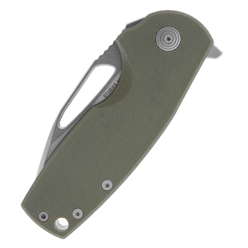 X Mikkel Collaboration Stout Folding Knife - OD Green&Silver 