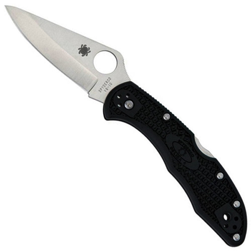 Spyderco Delica 4 Black FRN Handle Folding Knife