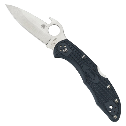 Spyderco Delica 4 Lightweight Emerson Opener Folding Knife - Gray