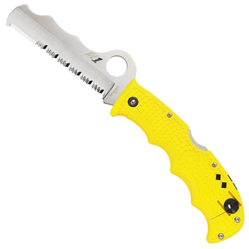 Assist Salt Yellow FRN Handle Folding Knife