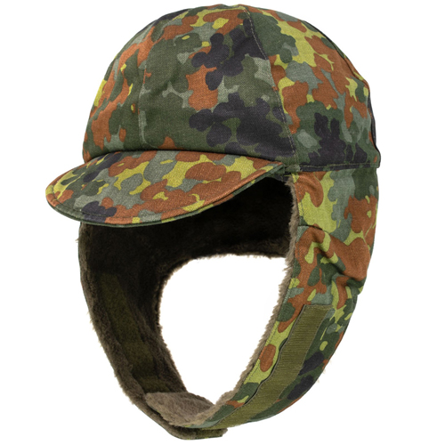 German Flectar Camo Used Winter Cap