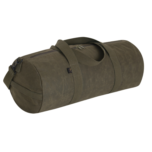 Waxed Canvas Shoulder Duffle Bag