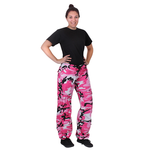 Women Paratrooper Colored Camo Fatigues Pant