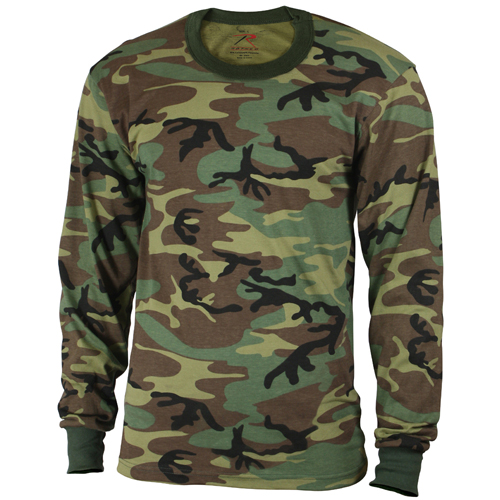 Kids Long Sleeve Camo T-Shirt