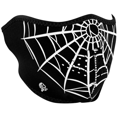 Neoprene Spider Web Half Face Mask